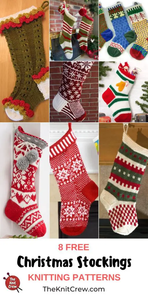 8 Free Christmas Stocking Knitting Patterns PIN 3
