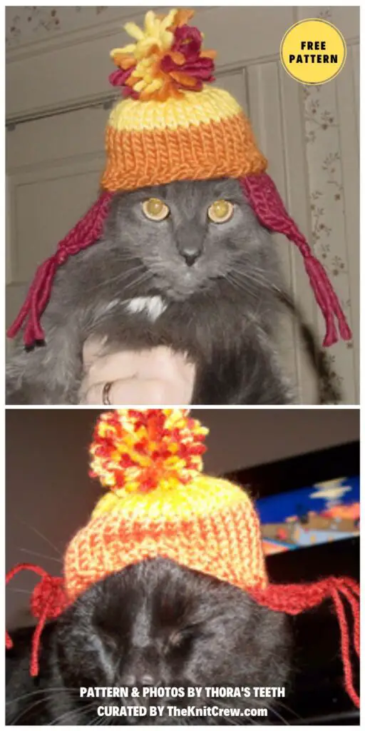 Jayne Cat-Hat - 6 Free Knitted Cat Hat Patterns