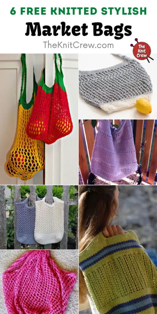 6 Free Knitted Stylish Market Bags PIN 2
