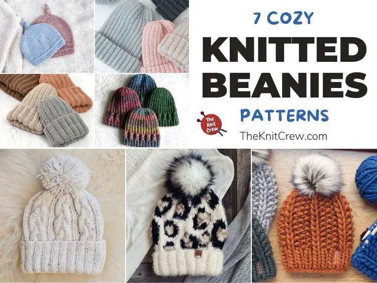 7 Cozy Knitted Beanie Patterns FB POSTER