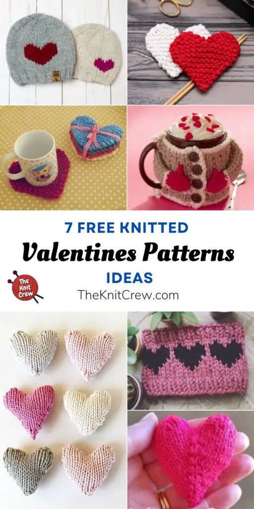 7 Free Knitted Valentines Patterns Ideas PIN 1