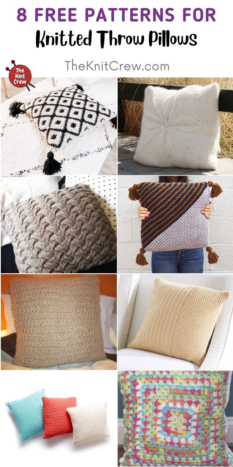 8 Free Knitted Throw Pillow Patterns The Knit Crew