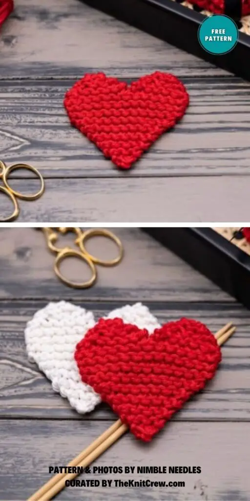 Knit A Heart - 7 Free Knitted Valentines Patterns Ideas