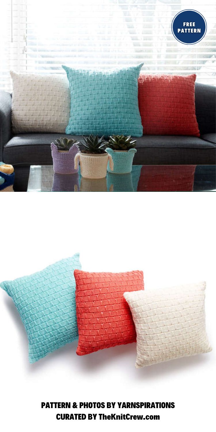 8 Free Knitted Throw Pillow Patterns The Knit Crew