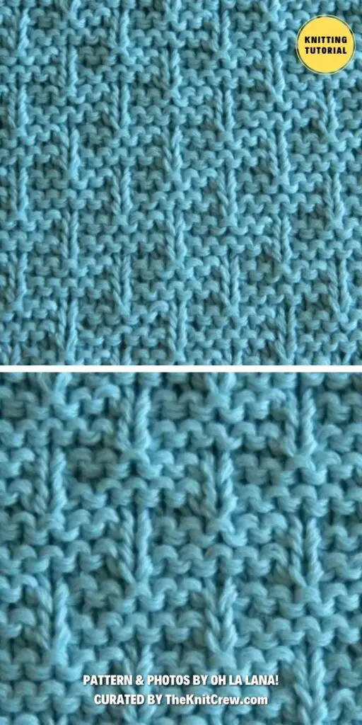 Mist On A Window Pane - 7 Knitted Textured Stitch Tutorials For Beginners