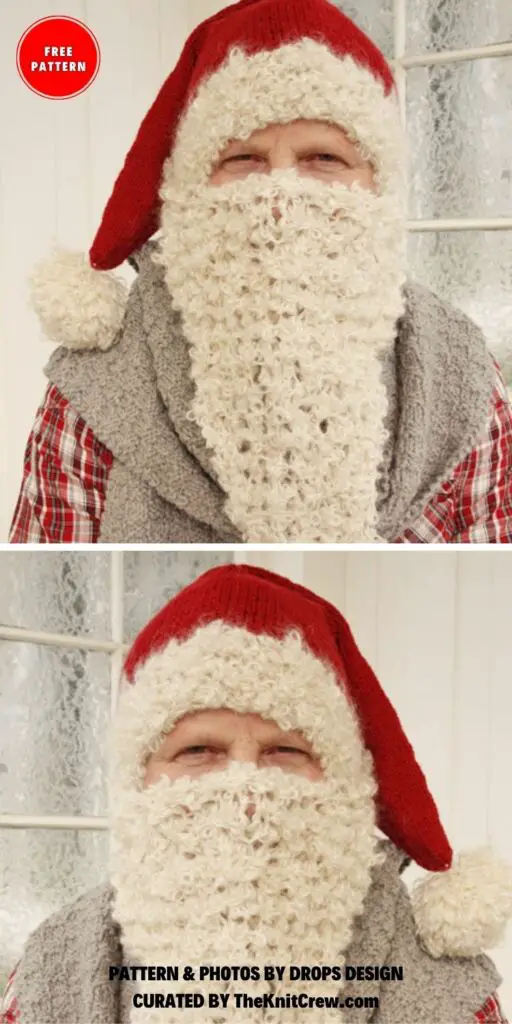 Mr. Kringle - 7 Free Christmas Santa Hat Knitting Patterns - The Knit Crew