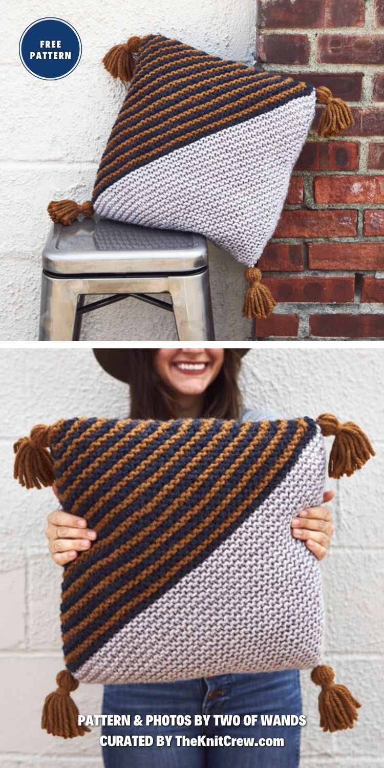 8 Free Knitted Throw Pillow Patterns The Knit Crew