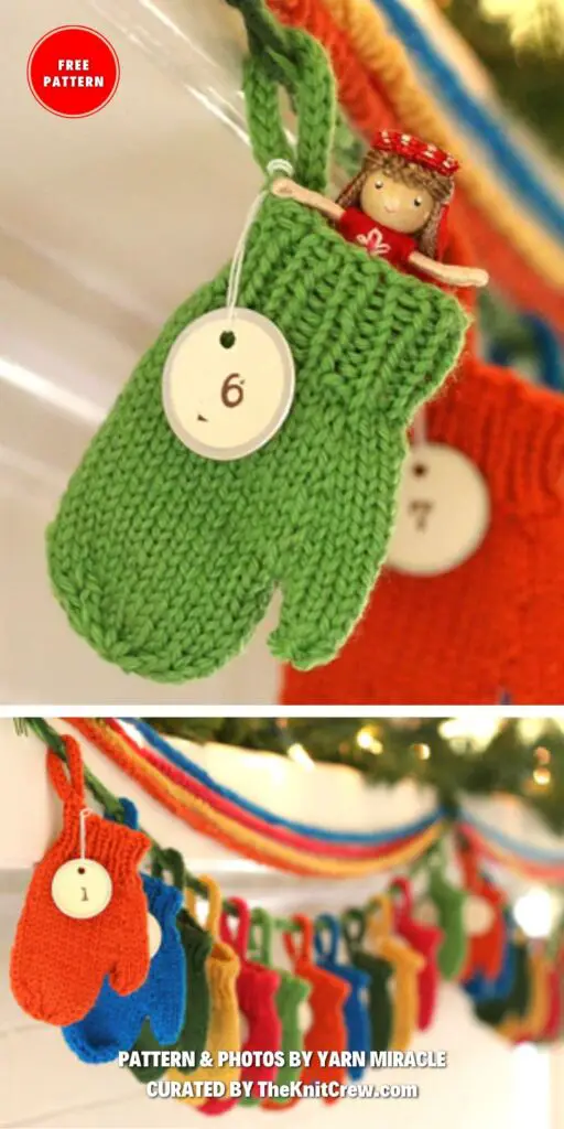 Smitten (a Holiday Garland) - 6 Free Knitted Christmas Garland Patterns
