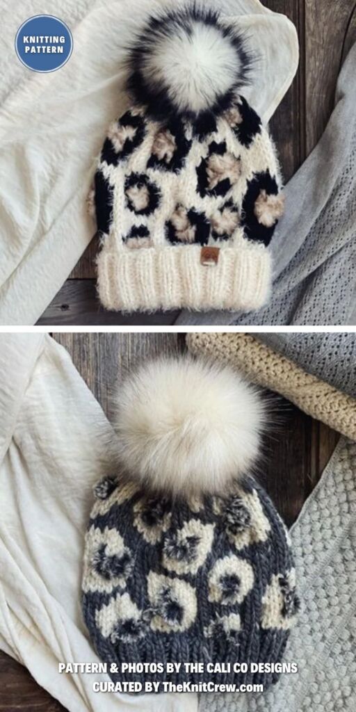 Snowcat Beanie Knitting Pattern - 7 Cozy Knitted Beanie Patterns