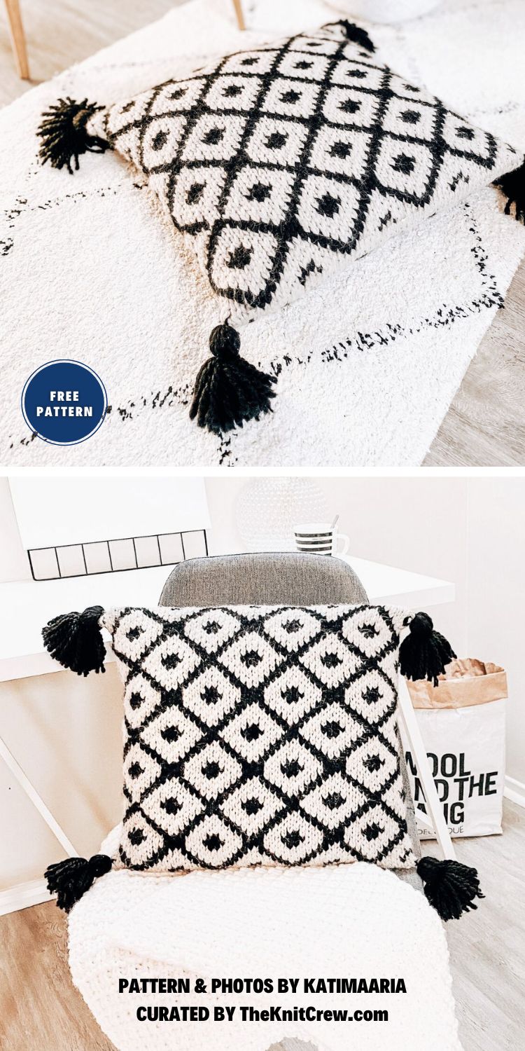 8 Free Knitted Throw Pillow Patterns The Knit Crew