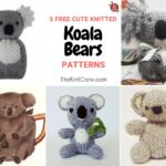 5 Free Cute Koala Bear Knitting Patterns FB POSTER