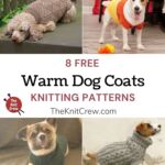 8 Free Warm Dog Coat Knitting Patterns PIN 1