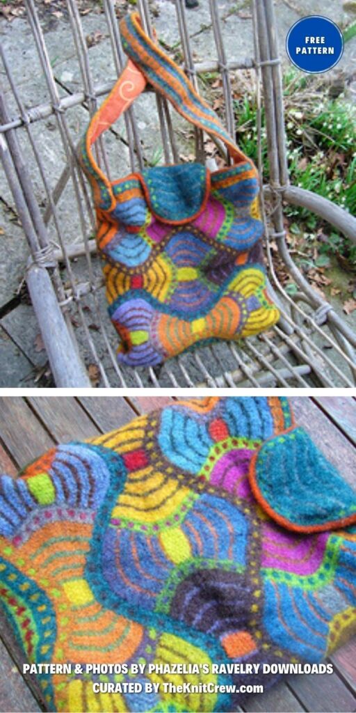 African Adventure Bag - 9 Free Stylish Tote Bag Knitting Patterns