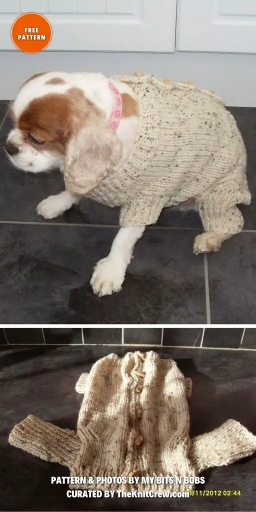 Four Legged Dog Coat - 8 Free Warm Dog Coat Knitting Patterns