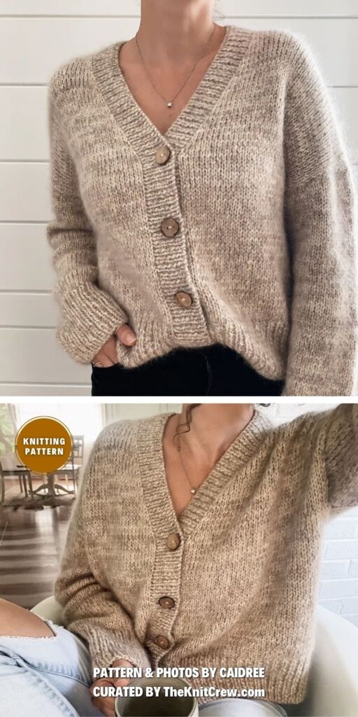 Knitting Pattern Home Cardigan V Neck - 6 Knitted V-Neck Cardigan Patterns