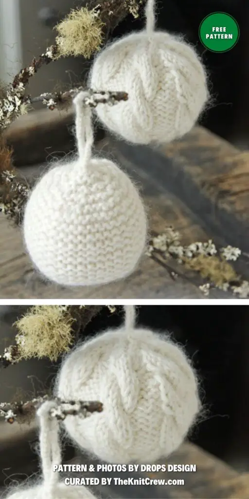 Let it Snow - 7 Free Knitted Christmas Bauble Ornament Patterns