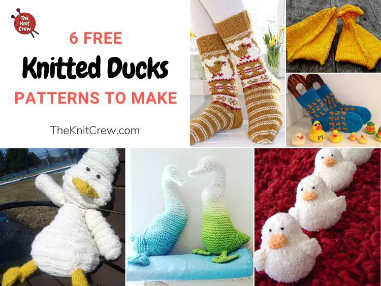6 Free Knitted Duck Patterns To Make FB POSTER