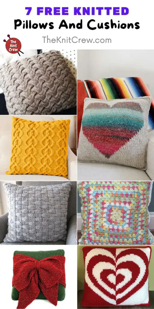 7 Free Knitted Pillows And Cushions PIN 2