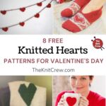 8 Free Knitted Heart Patterns For Valentine's Day PIN 1