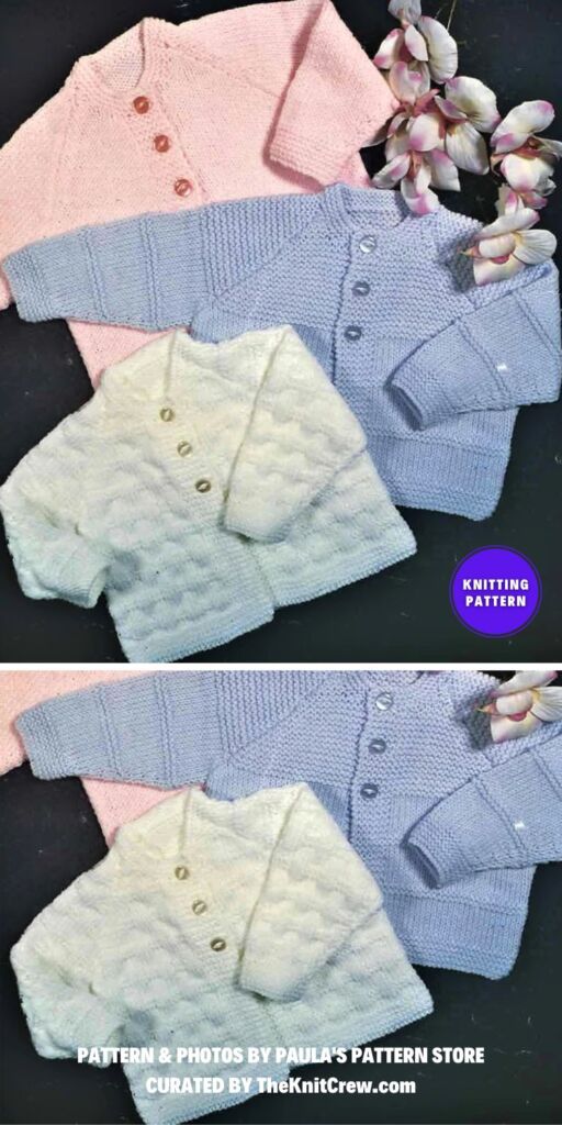 Baby Cardigan Knitting Pattern - 7 Awesome Knitted Baby Cardigan Patterns