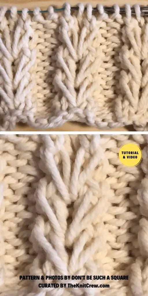 Heart Ribbing Knitting Stitch - 7 Easy Knitted Heart Stitch Tutorials For Beginners