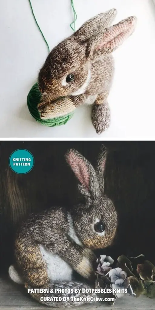 Wild Rabbit Knitting Pattern - 7 Adorable Easter Bunny Toy Knitting Patterns