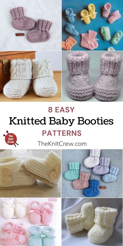 8 Easy Knitted Baby Booties Patterns PIN 1