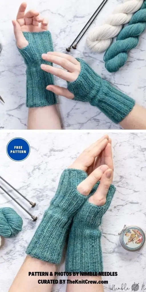 Fingerless Gloves - 8 Free Knitted Fingerless Gloves Patterns
