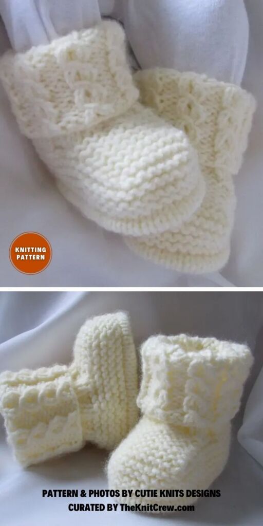 Knit Baby Booties - 8 Easy Knitted Baby Booties Patterns