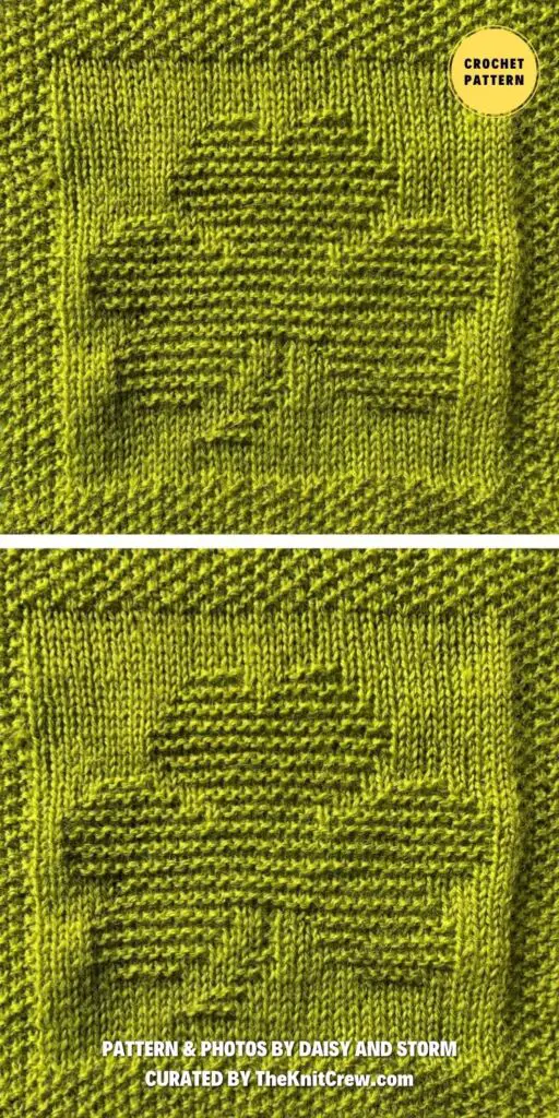 Knitting Pattern for Shamrock Washcloth - 6 Best Knitted St. Patrick's Day Patterns