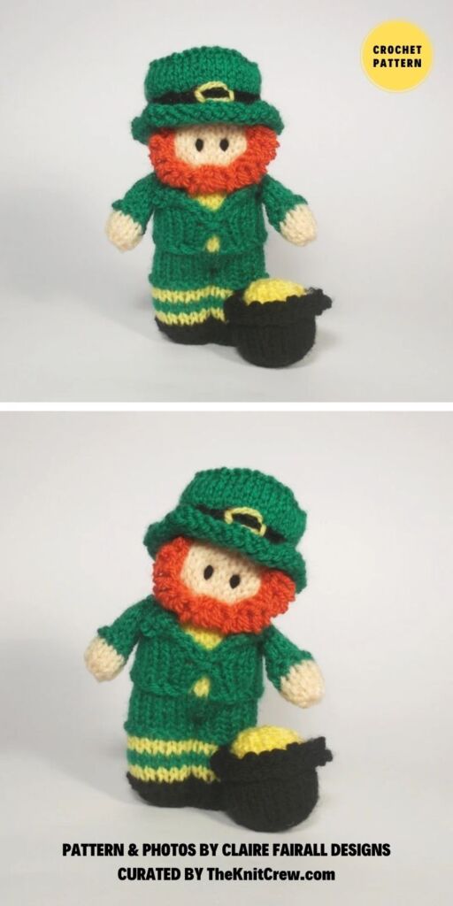 Leprechaun Doll Knitting Pattern - 6 Best Knitted St. Patrick's Day Patterns