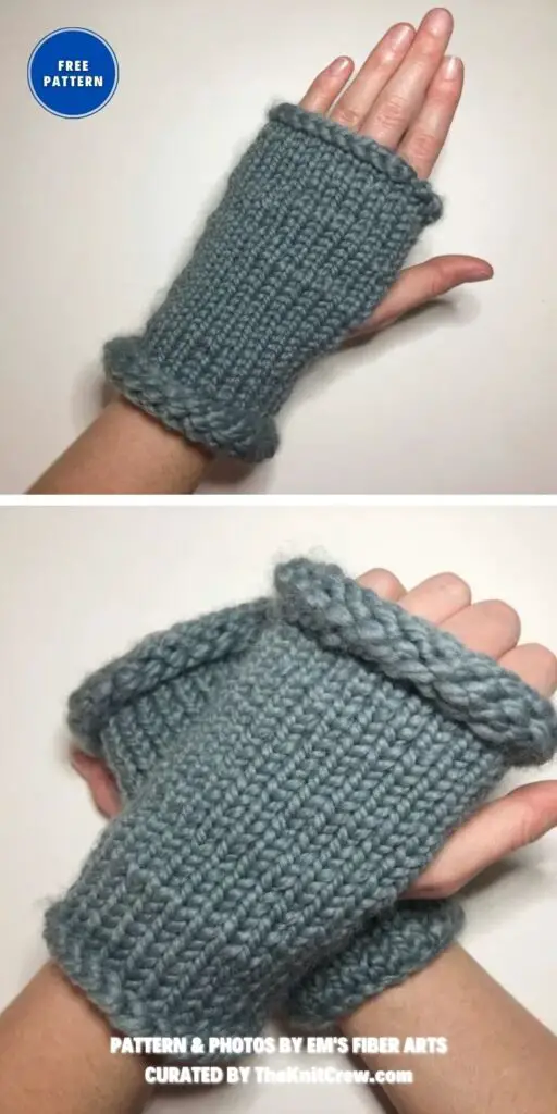 Loom Fingerless Gloves Tutorial - 8 Free Knitted Fingerless Gloves Patterns