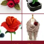 10 Beautiful Knitted Rose Patterns To Make PIN 1