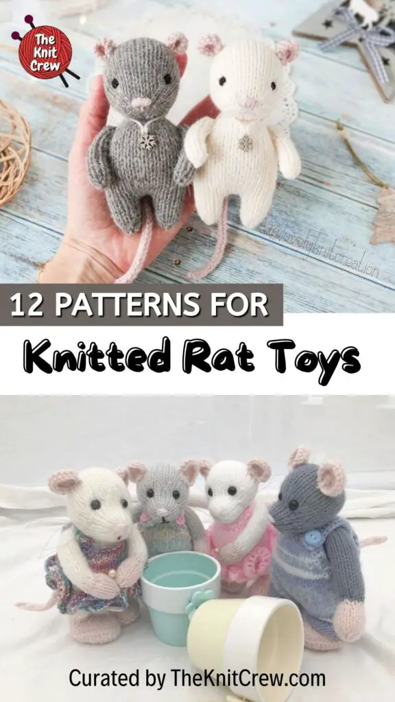 12 Patterns For Knitted Rat Toys PIN 2