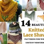 14 Beautiful Knitted Lace Shawl Patterns For Women - Facebook Poster