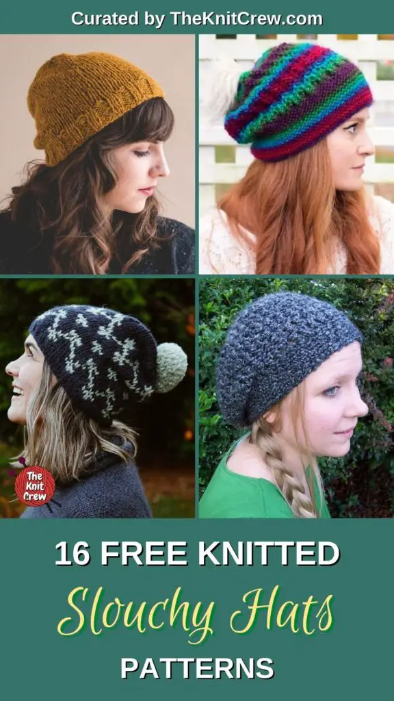 16 Free Knitted Slouchy Hat Patterns PIN 1