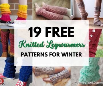 19 Free Knitted Legwarmer Patterns For Winter - Facebook Poster
