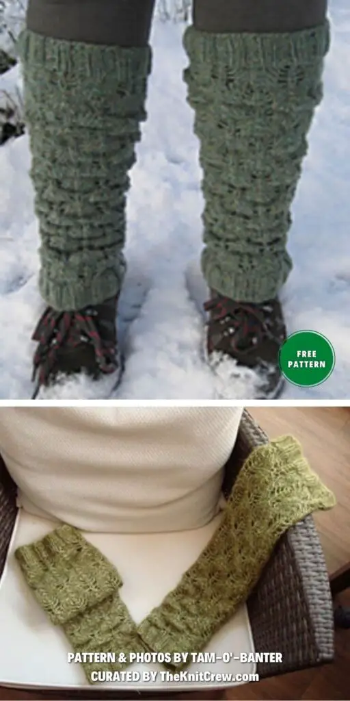 Chieftain - 19 Free Knitted Legwarmer Patterns For Winter