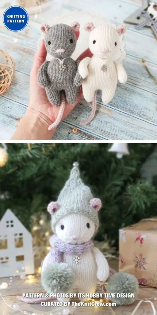 Christmas Mouse Knitting Pattern - 12 Adorable Rat Toy Knitting Patterns