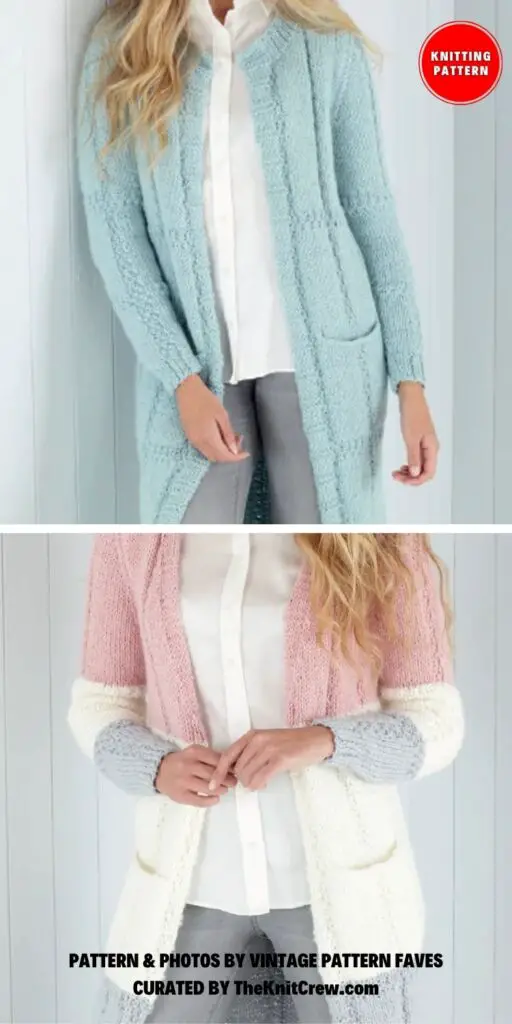 Chunky Coats Jackets Women - 11 Knitted Long Cardigan Patterns For Colder Weather