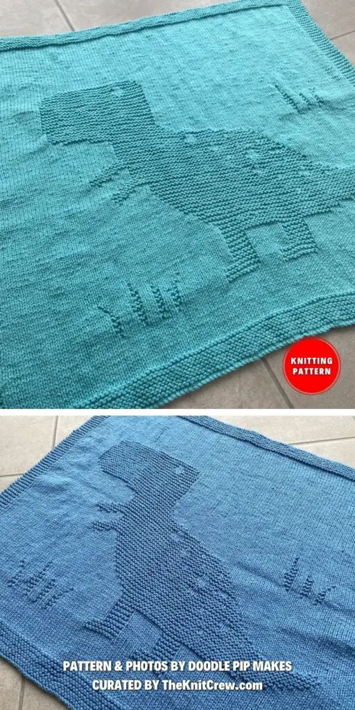 Easy Baby Knit Blanket Pattern - 7 Knitted Dinosaur Blanket Patterns For Kids