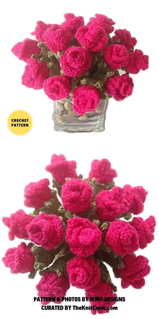 Knitted Rose Buds Patterns - 10 Beautiful Knitted Rose Patterns To Make