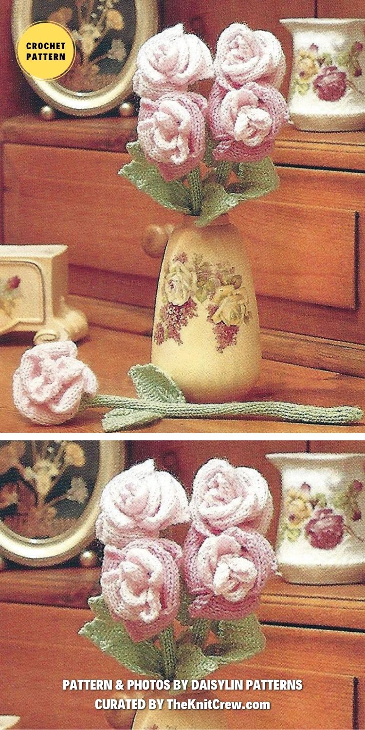 10 Beautiful Roses Knitting Patterns To Make The Knit Crew