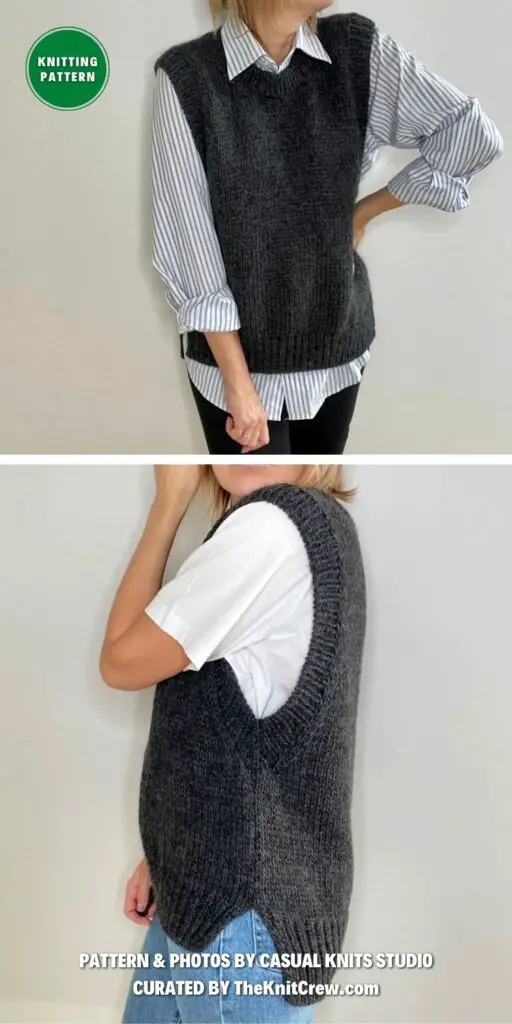 Knitted Vest Pattern - 13 Fashionable Knitted Waistcoat Patterns