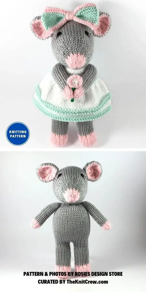 Little Mouse Toy - 12 Adorable Rat Toy Knitting Patterns