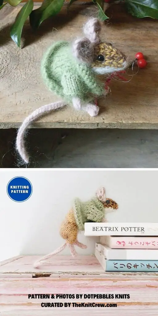 Miss Moppet's Mouse - 12 Adorable Rat Toy Knitting Patterns