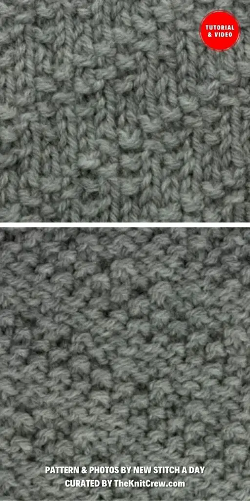 Moss Stitch Diagonal Stitch - 16 Easy-To-Follow Diagonal Knitting Stitch Tutorials For Beginners