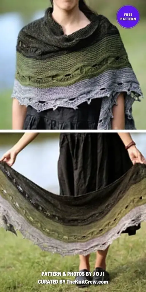 Odyssey Shawl - 14 Beautiful Knitted Lace Shawl Patterns For Women