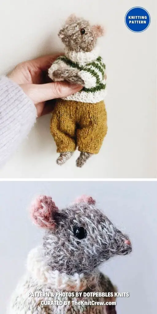 Ratty Knitting Patterns - 12 Adorable Rat Toy Knitting Patterns