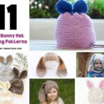 11 Cute Bunny Hat Knitting Patterns - Facebook Poster